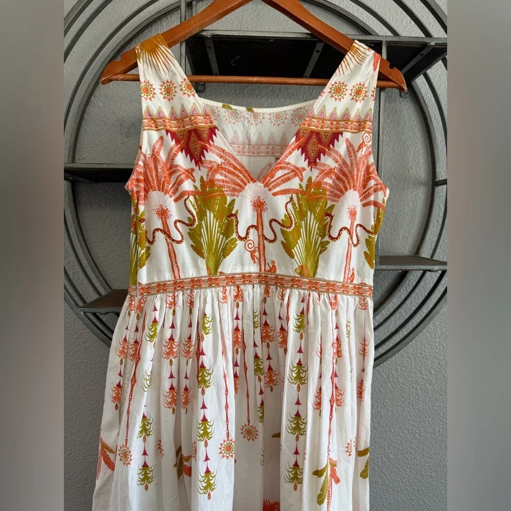 Le‎ Sirenuse Julia Winter Garden Cotton Maxi Dress - Picture 8 of 13